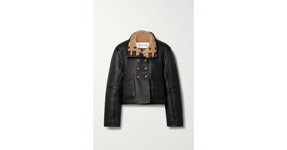 Veronica beard top shearling jacket