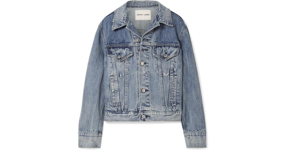 sandy liang denim jacket