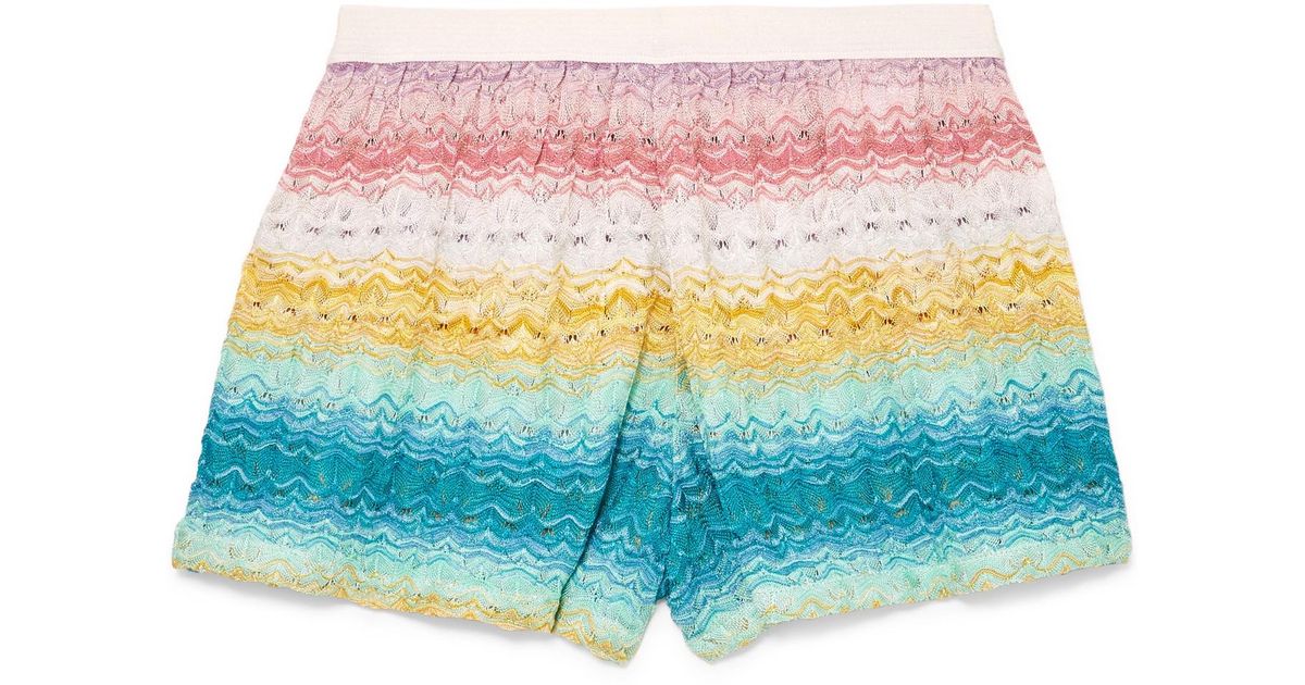 missoni beach shorts