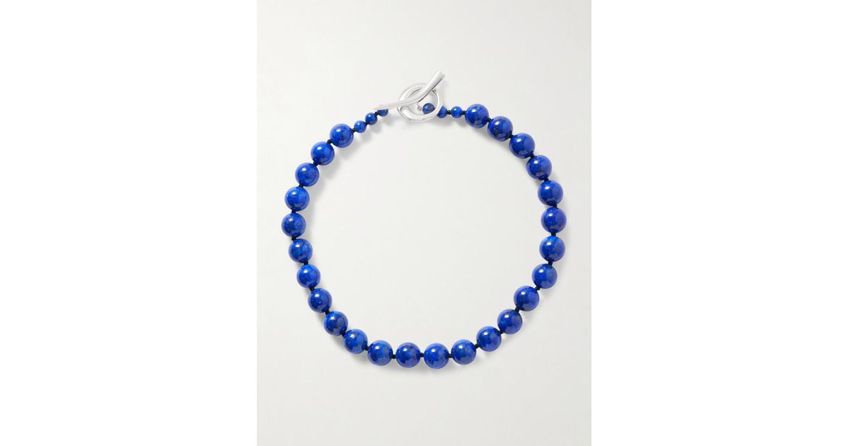 Sophie Buhai Everyday Boule, Cord And Lapis Lazuli Necklace in 