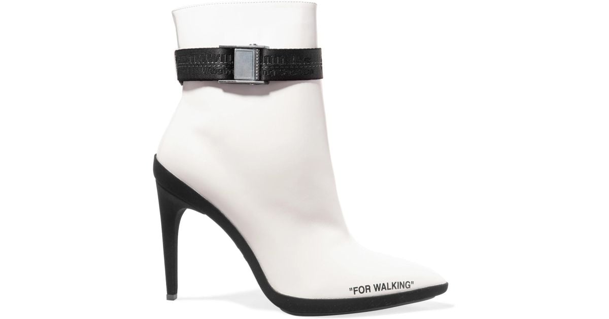 off white for walking ankle boots