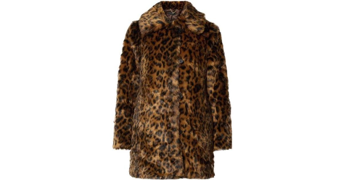 Jcrew faux fur hot sale leopard coat