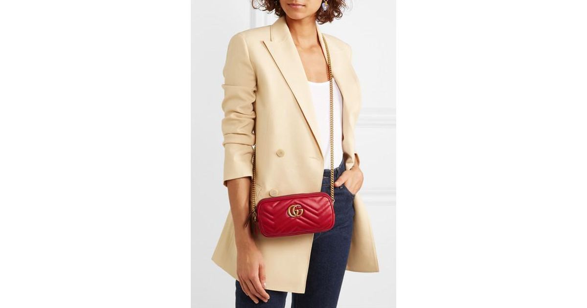 gucci marmont mini rot