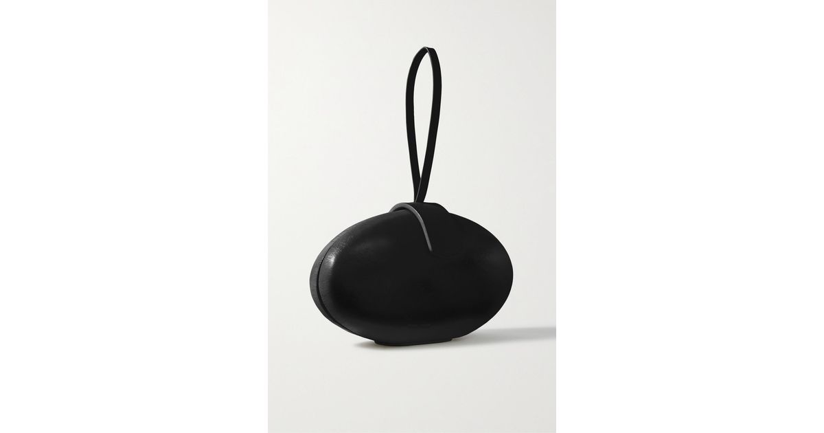 The Row Lou Clutch Aus Leder in Schwarz Lyst DE