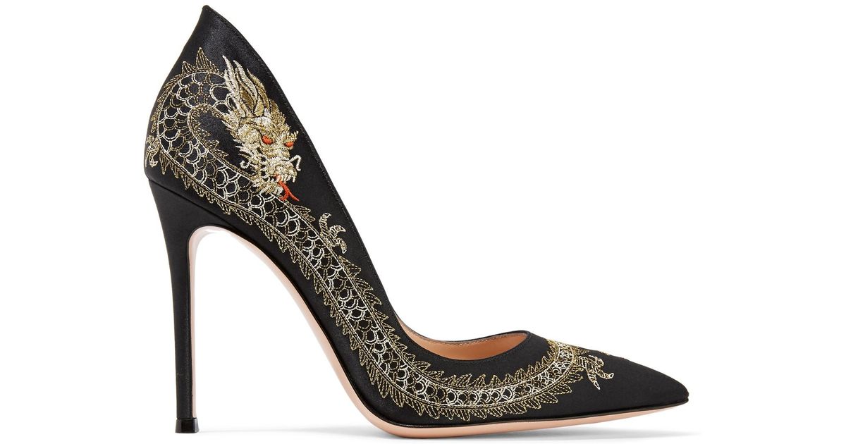 gianvito rossi satin pumps