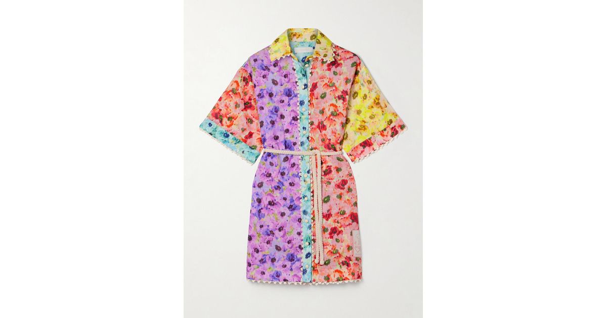 lightburst trimmed shirt dress Zimmermann Lightburst Trimmed Shirt Dress  Lizzie Lend