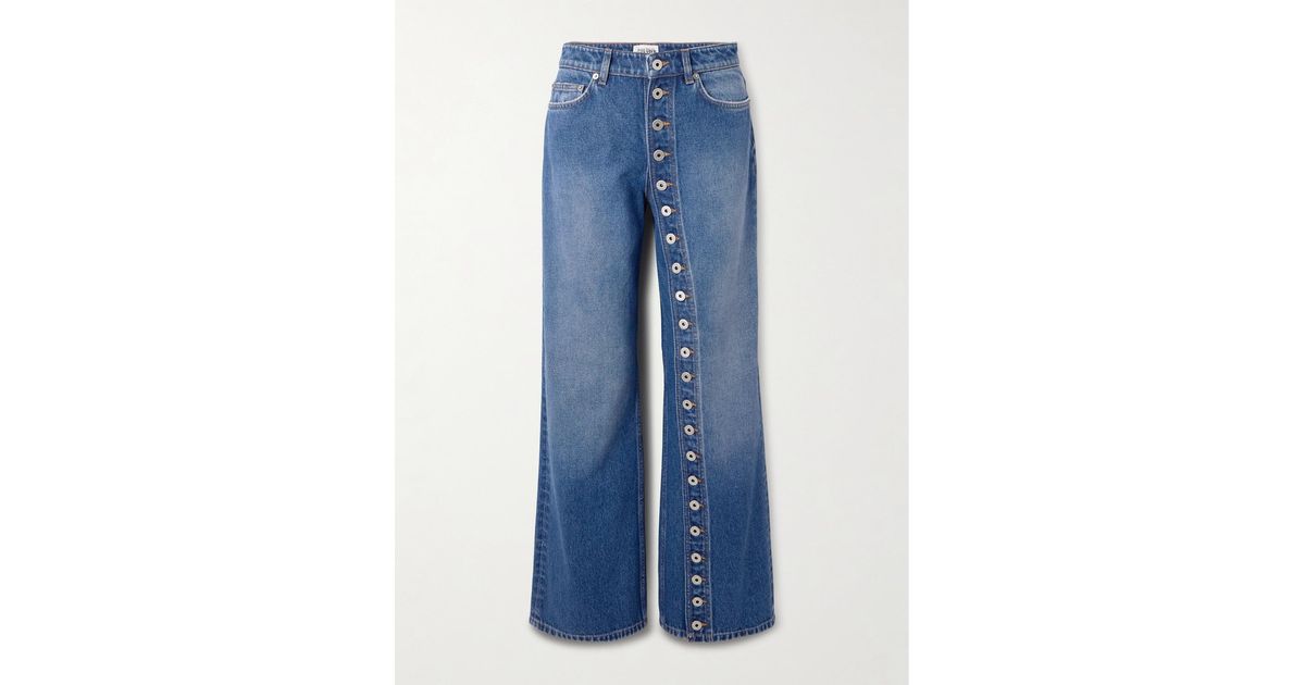 Jean Jean Paul Gaultier Paris Haute Jeanerie Taille 28W 26L Bleu - État Parfait
