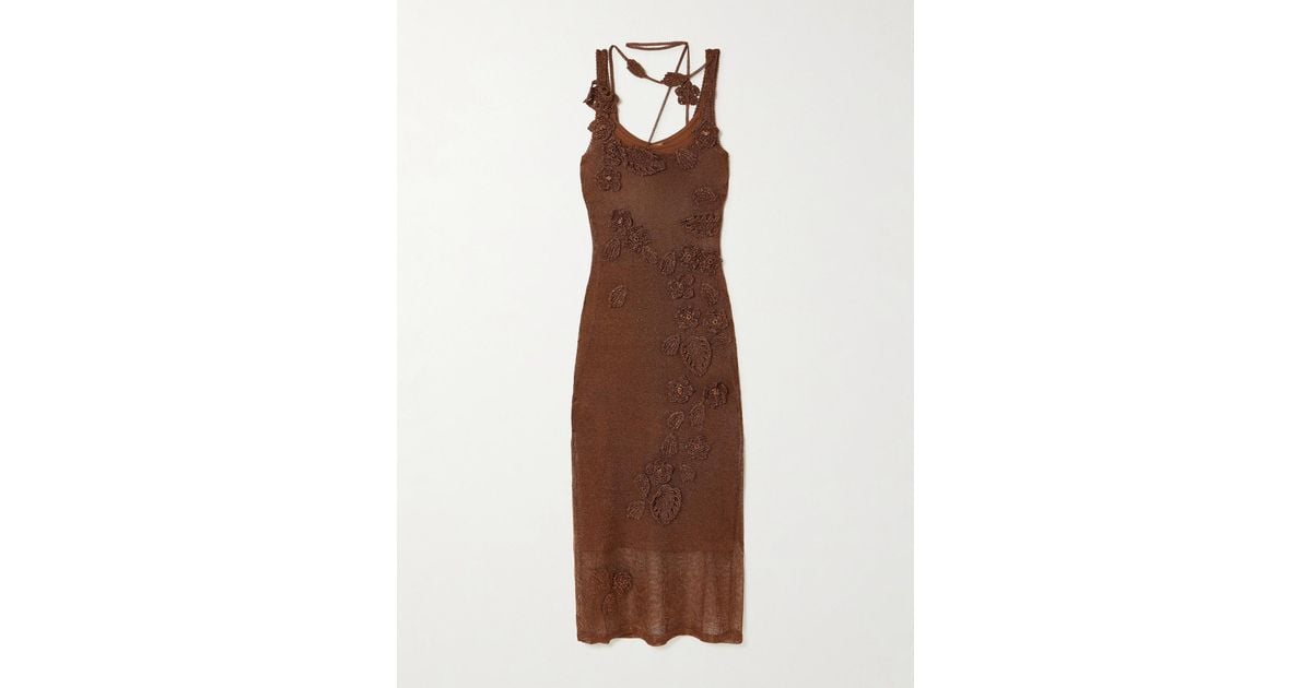 pemma knit dress Cult Gaia Pemma Crochet Dress by Cult Gaia