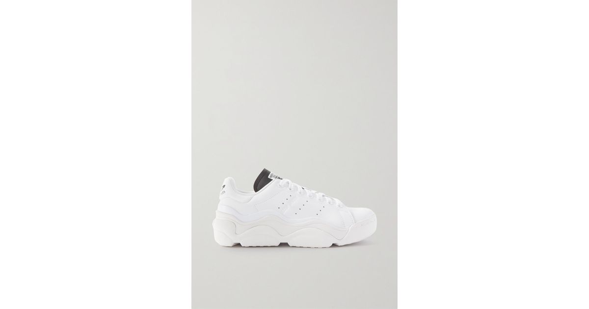 adidas Originals Stan Smith Millencon Rubber-trimmed Leather Sneakers in  White | Lyst