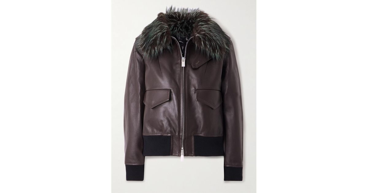 Sacai Leather Blouson Leather 600071882brn