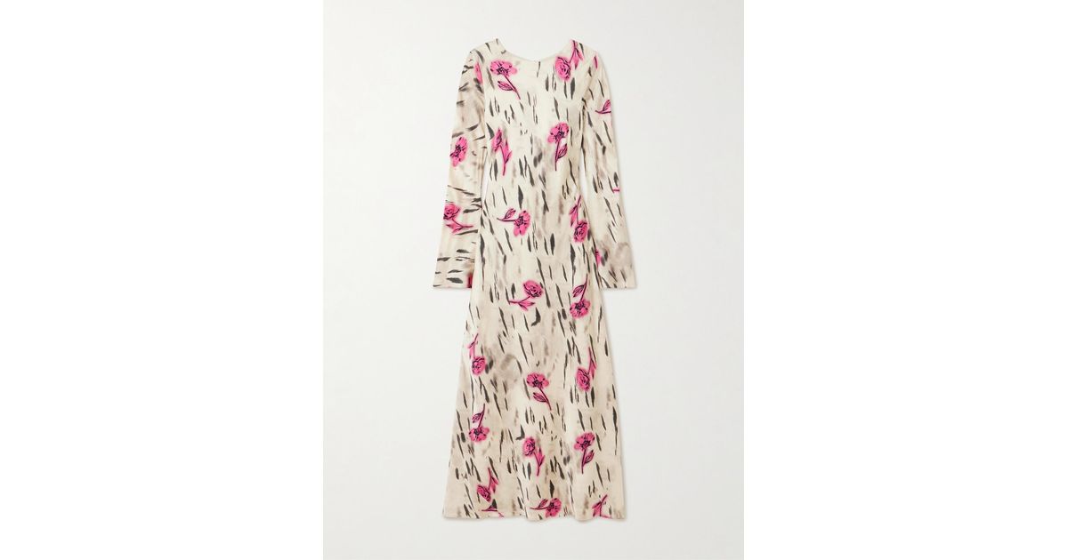 hibiscus print maxi dress NYOMI MAXI DRESS