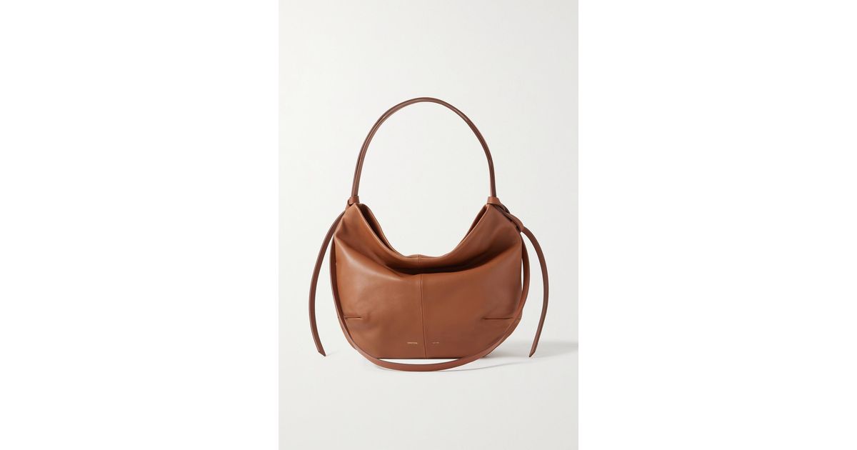 Oroton Brodie Leather Shoulder Bag in Brown Lyst