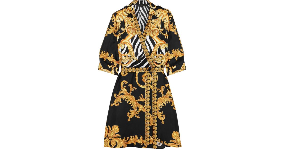 versace wrap dress