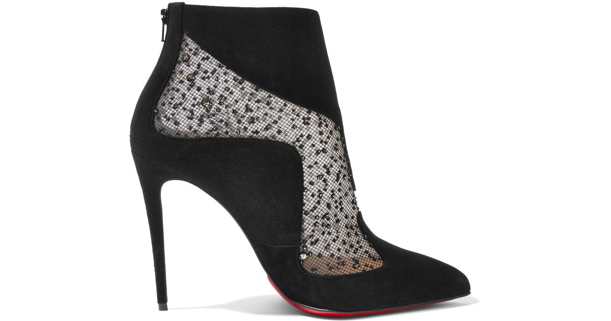 Christian Louboutin Papilloboot 100 Ankle Boots Aus Christian Louboutin Papilloboot 100 Ankle Boots Aus