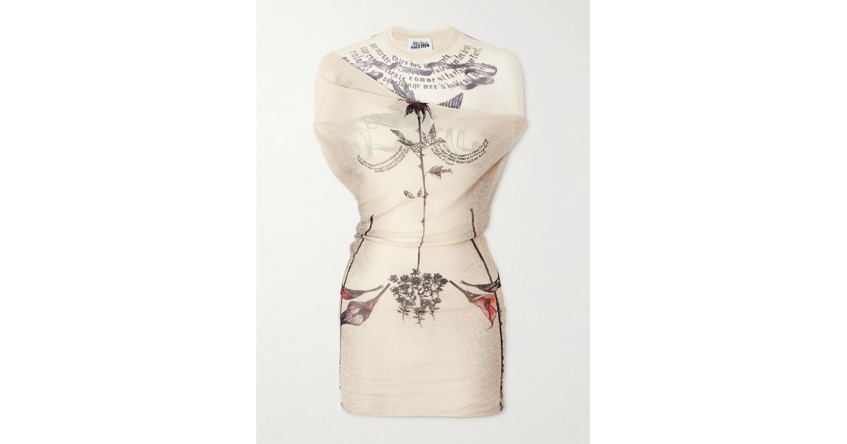 knee length dresses for ladies Jean Paul Gaultier 2012 S/S Soleil Tattoo Dress  Recess