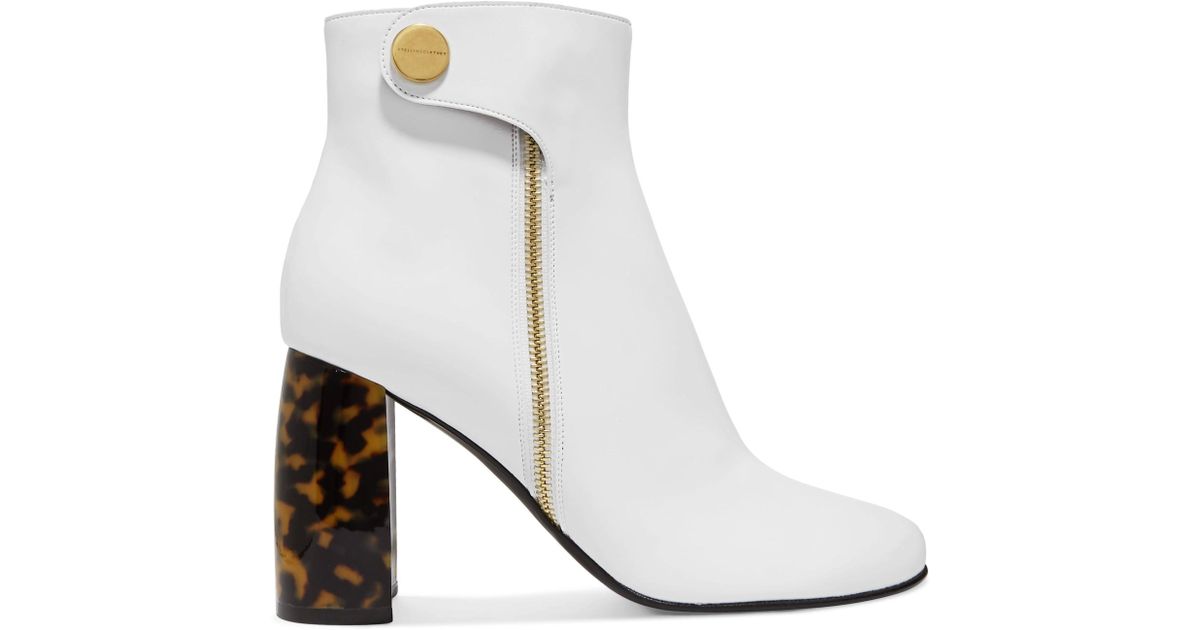 stella mccartney white ankle boots