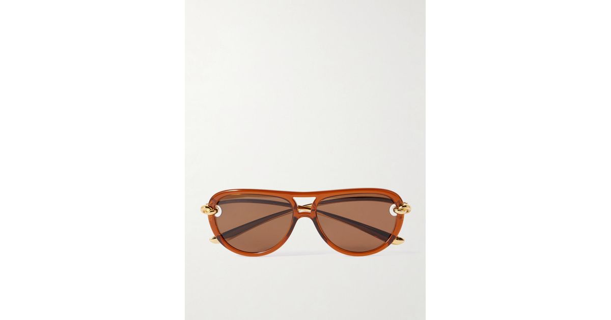Bottega Veneta New Knot Aviator-Style Acetate And-Tone 