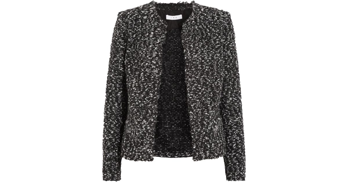black frayed denim jacket
