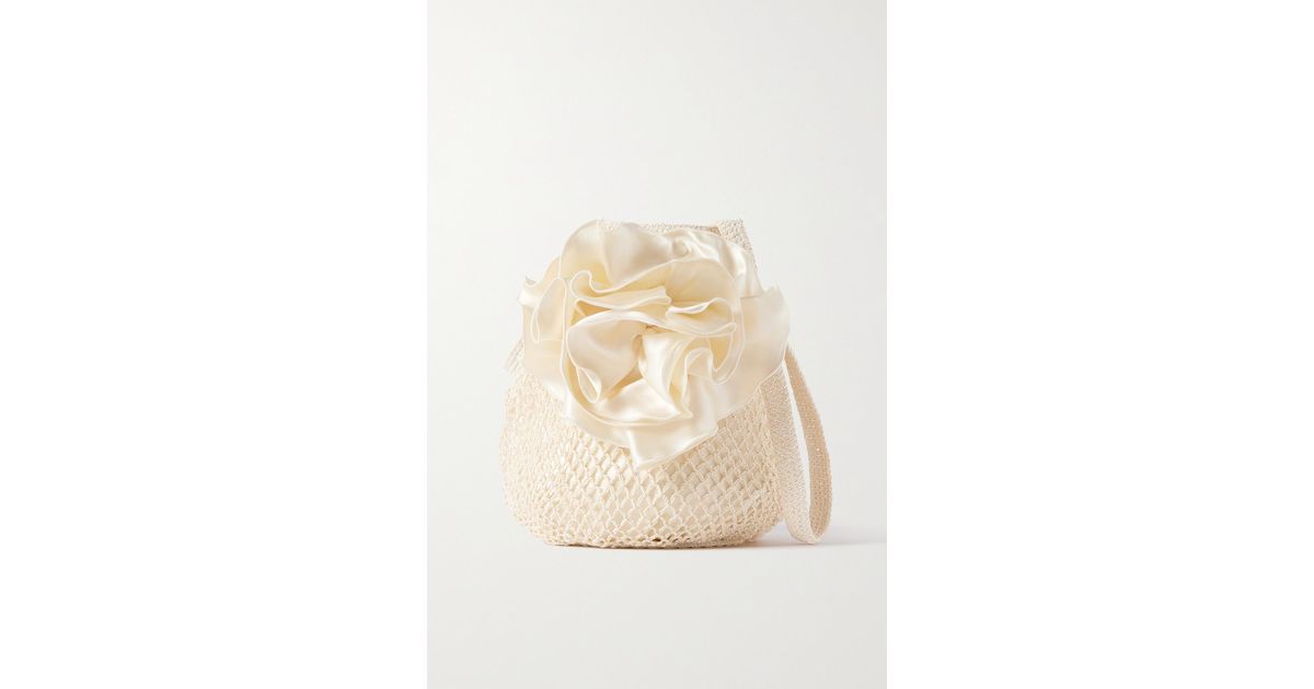 Magda Butrym Devana Medium Embellished Crochet-knit Shoulder Bag in ...