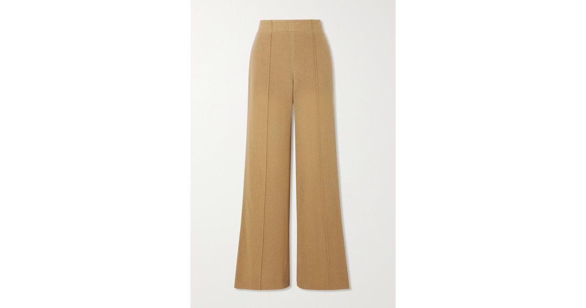 CHLOÉ Wool and silk-blend wide-leg pants | NET-A-PORTER