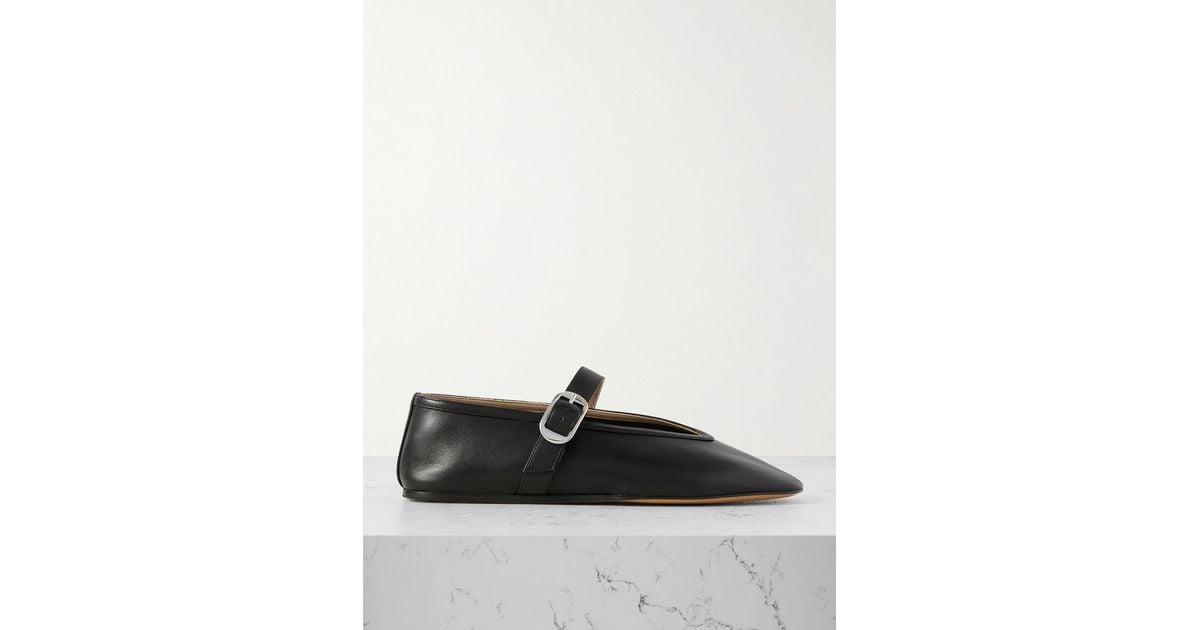 Le Monde Beryl Stella Leather Mary Jane Ballet Flats in Black | Lyst