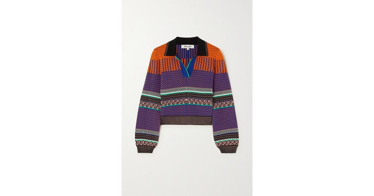 Dvf shop polo sweater