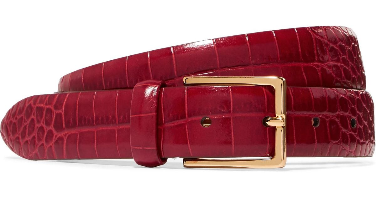 red croc belt