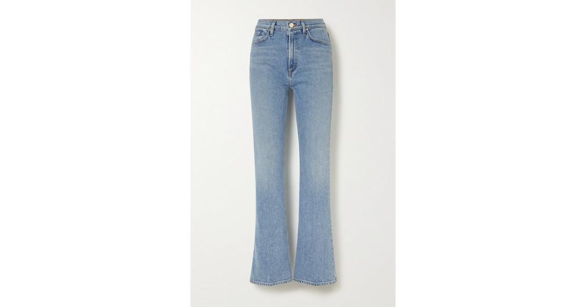 light denim bootcut jeans