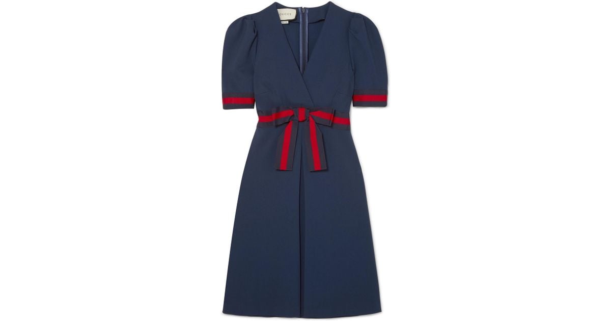 gucci navy blue dress