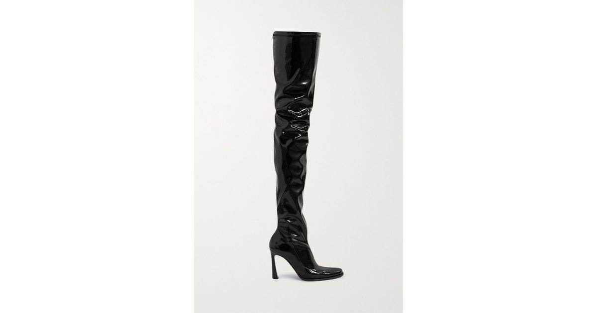 Magda Butrym Latex Over-the-knee Boots in Black | Lyst