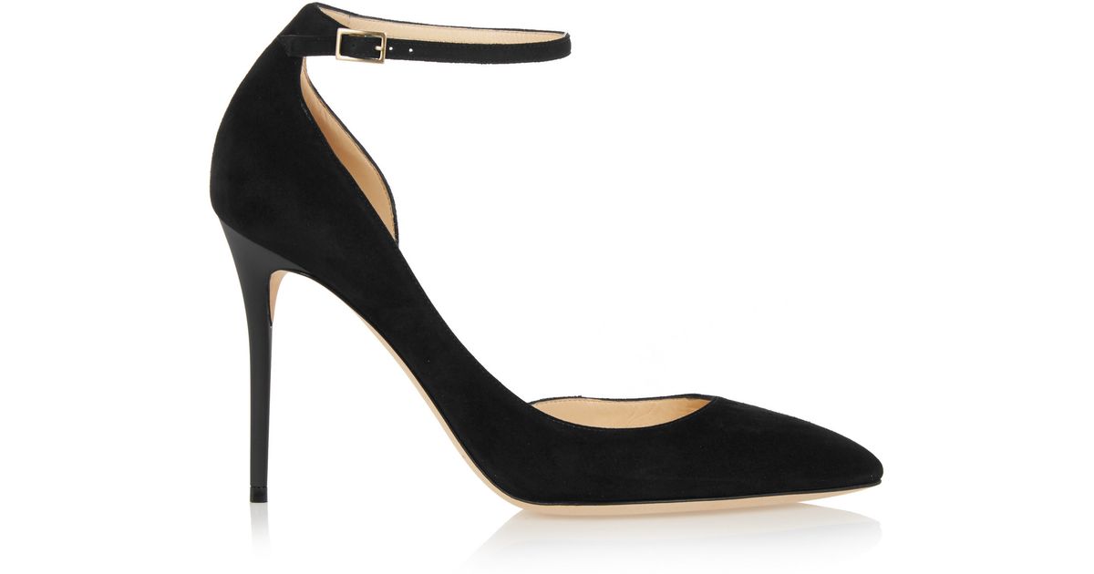 Jimmy Choo Lucy Half D'orsay PointToe Pumps in Black Lyst