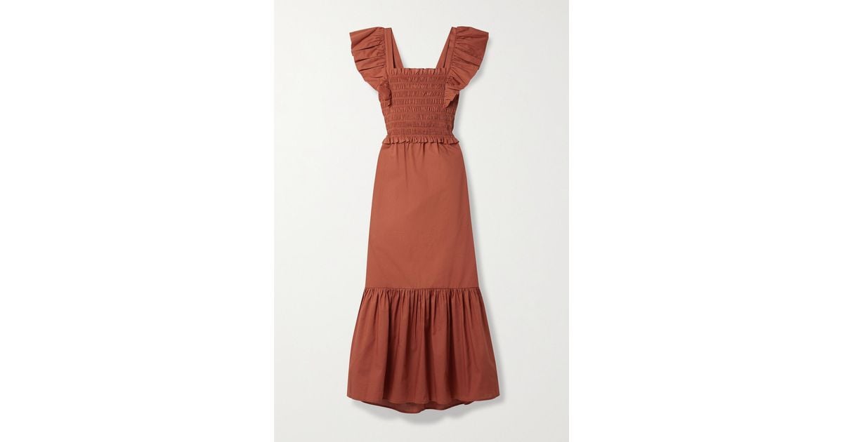 Sea Gladys Cutout Ruffled Shirred 