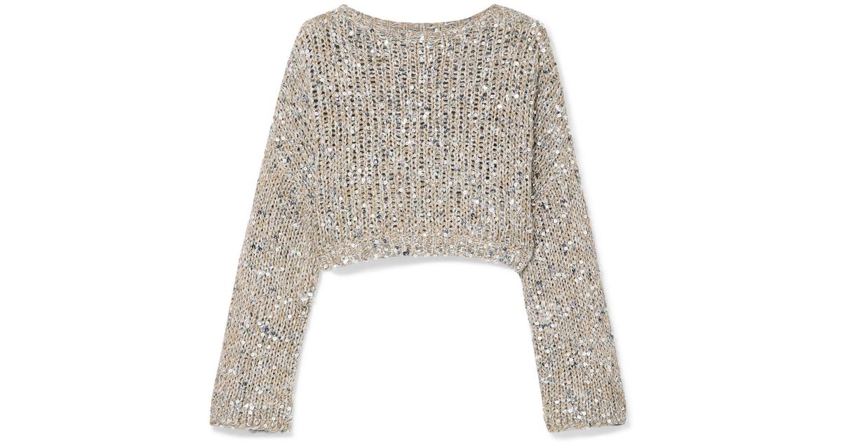 brunello cucinelli sequin sweater