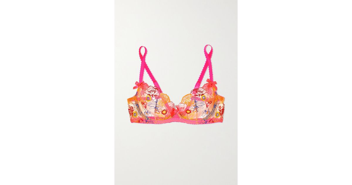 AGENT PROVOCATEUR Zarya guipure laced-trimmed stretch-vinyl underwired  soft-cup bra