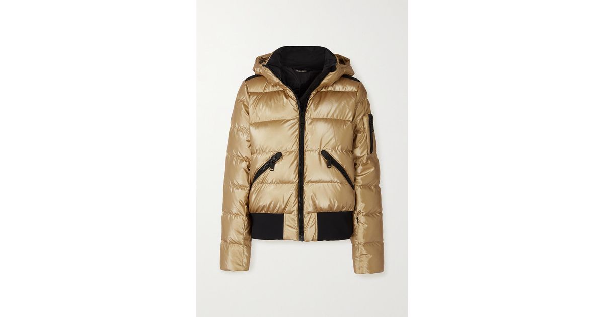 Goldbergh Aura Hooded Quilted Metallic Down Ski Jacket Lyst UK