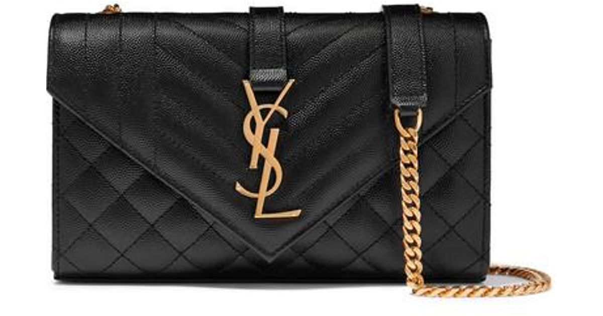 saint laurent envelope small leather shoulder bolsa