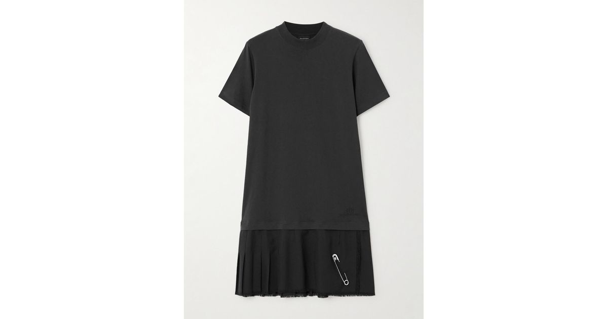 cotton candy store belted leather dress The Noli Shop Women's Devin Leather Ruffle Dress - Black