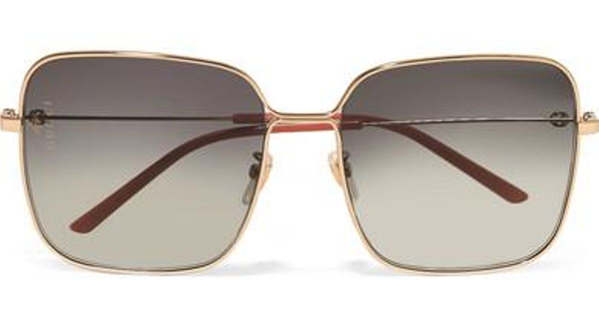 gucci oversized square frame sunglasses