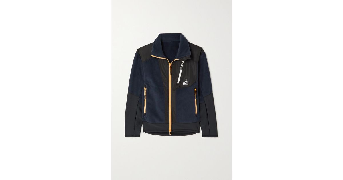 Snow Peak Mountain Of Moods Shell-paneled Fleece Jacket in Blue | Lyst