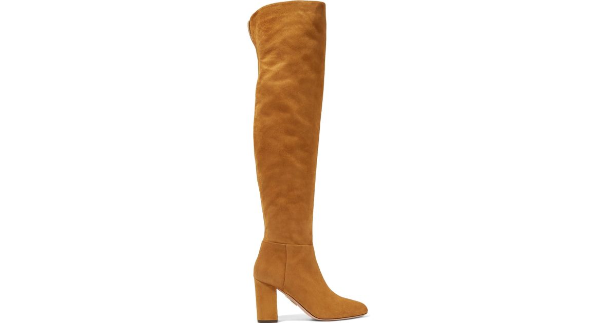 camel over the knee boots