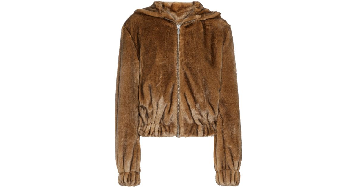 helmut lang fur bomber