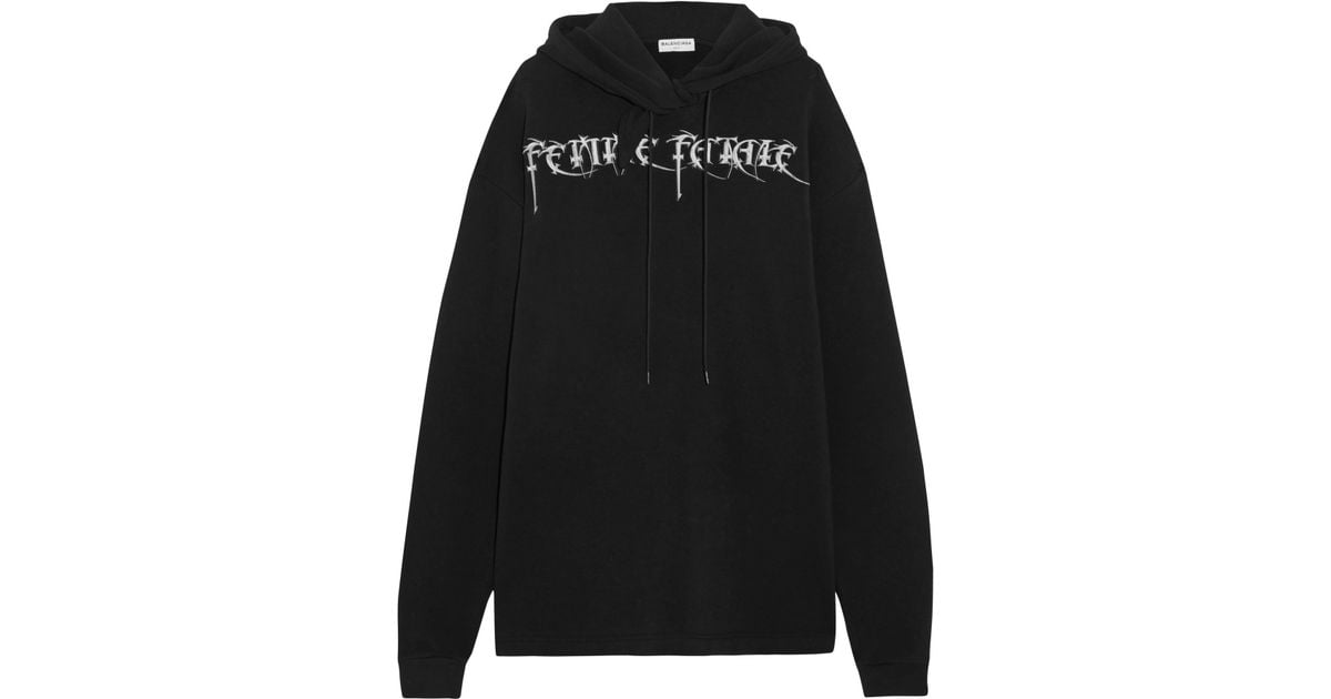 balenciaga femme fatale hoodie