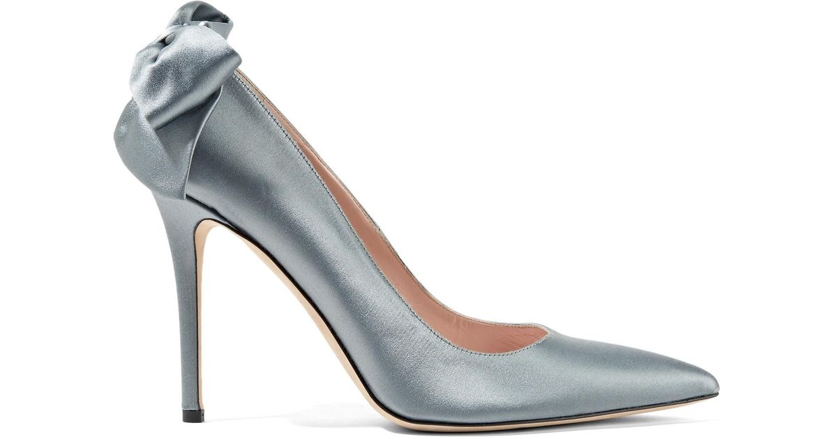 sjp lucille satin bow pump