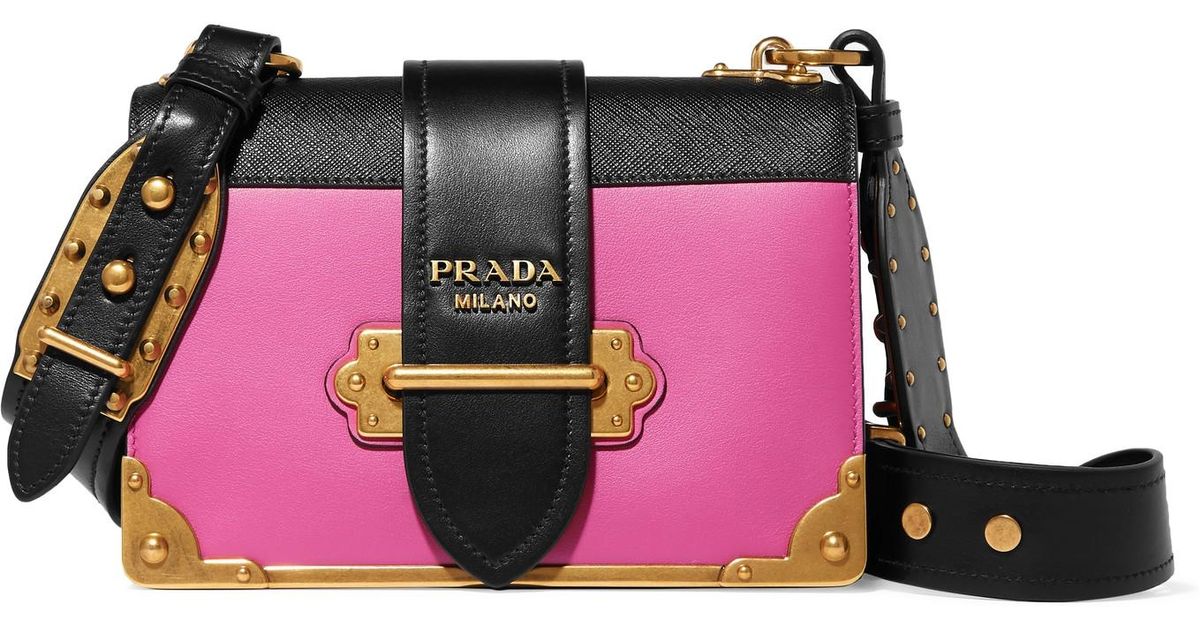 prada cahier bag pink