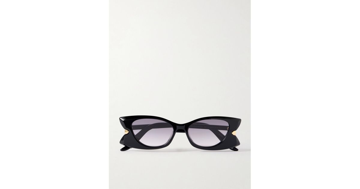 New Dior DiorButterfly S2I 10A1 Black Cat-Eye Sunglasses Gold Accents Authentic A glow worth pausing for.⁠ Dior Glow S2I 10A1 - sculptural  main image 4