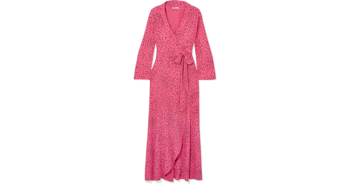 barra crepe wrap dress