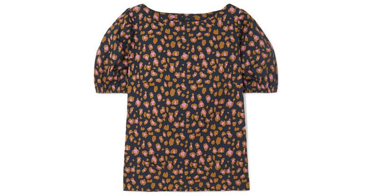 J.Crew Marlene Leopard-print Cotton 