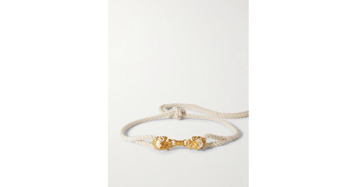 Sonia Petroff Moonflower Faux Pearl-Embellished Braided Rope  display picture 3