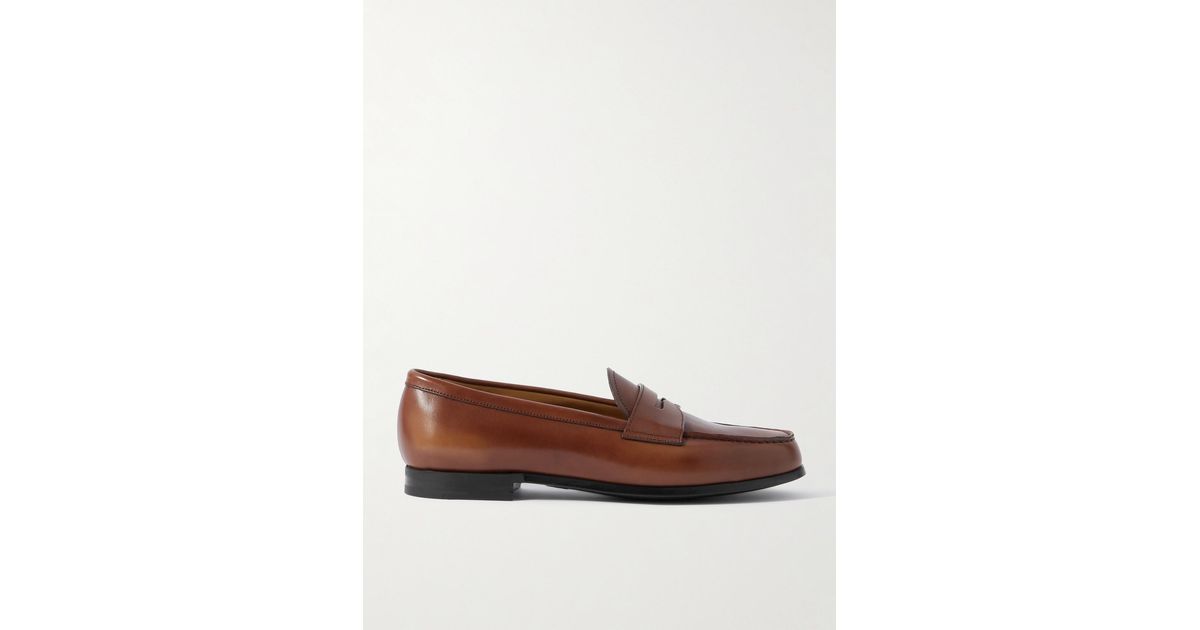 Church's Brown Calfskin Slip-On Loafers