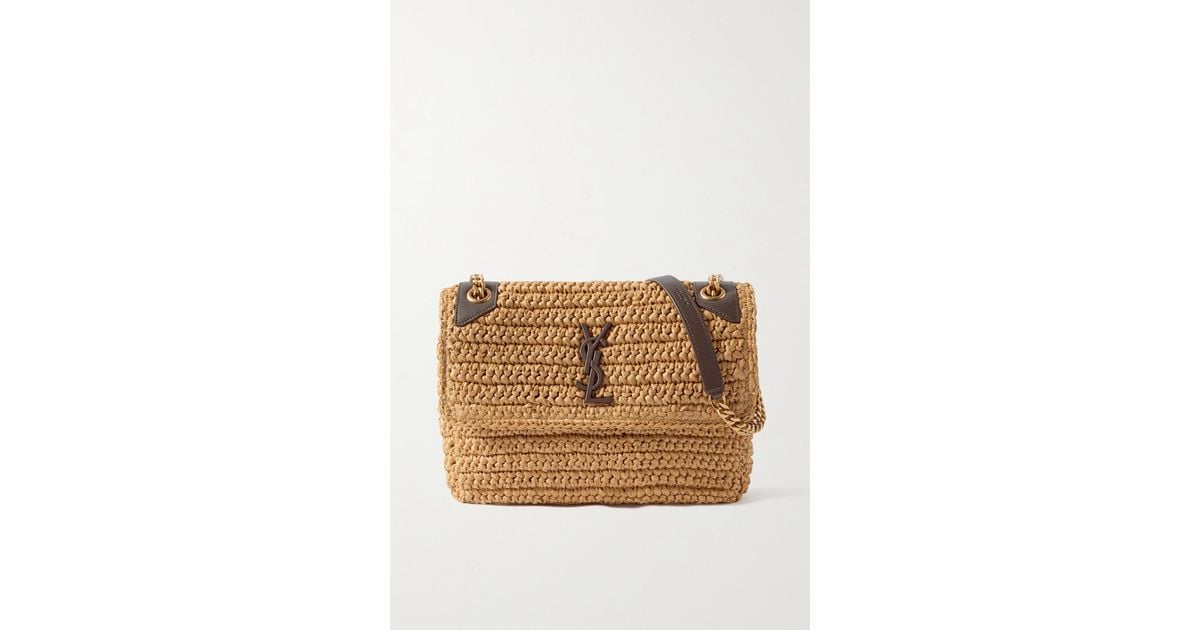 Sac ysl cheap raphia